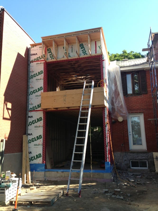 gestion de projet de construction rénovation montreal agrandissement conversion duplex en cottage design construction 